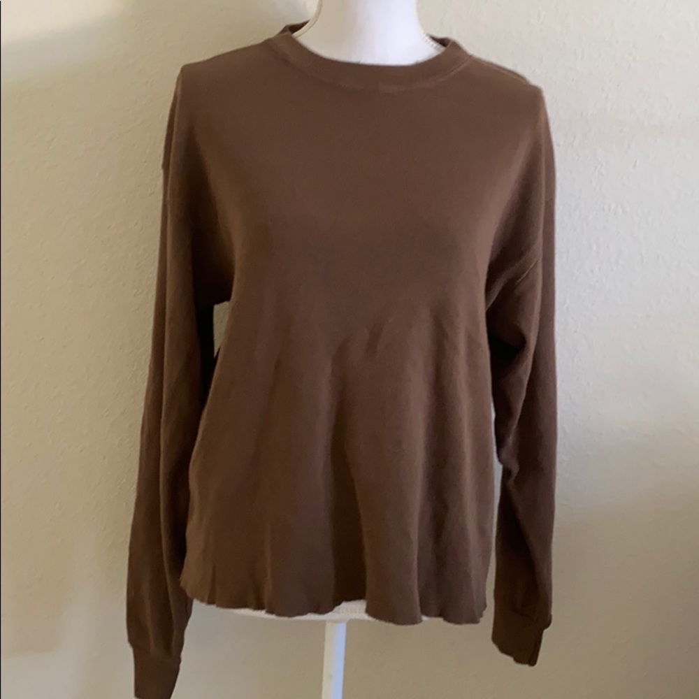 Brandy Melville brown Gretchen top - Picture 2 of 6